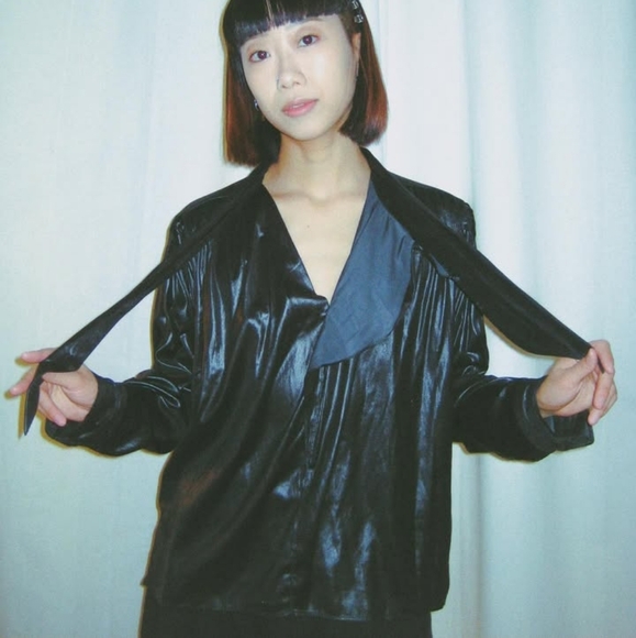 Isabel Marant Tops - Isabel Marant Sleek Black  Blouse with Tie Accents Size 40